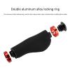 2PCS Mountain Bikes Handlebar Grips, AntiSlip Bikes Hand Bar End Grips, Mountain Bikes Handle Bar Grips with Lock, Bikes Handlebar Grips for 22mm Handlebar(red) view 3