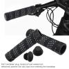 1 Pair Bikes Handlebar Grips, AntiSlip Mountain Bikes Handlebar Grips, Double Locking Bikes Hand Bar End Grips with 2PCS End Plugs, Bikes Grips for 22mm Handlebar(Black White) view 2