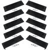 8PCS Boat Trailer Bunk Slides Pads and 2PCS Boat Trailer Slide Bunk Enders for Launching& Loading on/Off Easier, 3" x 10" Black Glides Slicks view 1