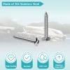 8PCS Boat Trailer Bunk Slides Pads and 2PCS Boat Trailer Slide Bunk Enders for Launching& Loading on/Off Easier, 3" x 10" Black Glides Slicks view 3