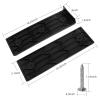 8PCS Boat Trailer Bunk Slides Pads and 2PCS Boat Trailer Slide Bunk Enders for Launching& Loading on/Off Easier, 3" x 10" Black Glides Slicks view 4