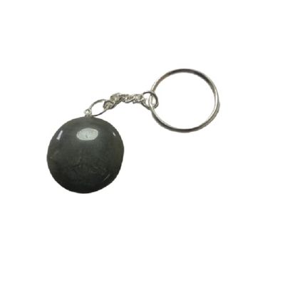 Black Tourmaline Keychain Round Shape Key chain Crystal Cage Healing Key chains Crystals