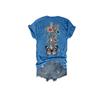 Mental Health Shirts Grow Through It Spine Sweatshirt Grow Through It Shirt Vintage Casual Tops Women Gift Tee Tops V-Neck Loose Shirt Plus Size 4XL Womens Positive Sayings T Shirts Blue view 3