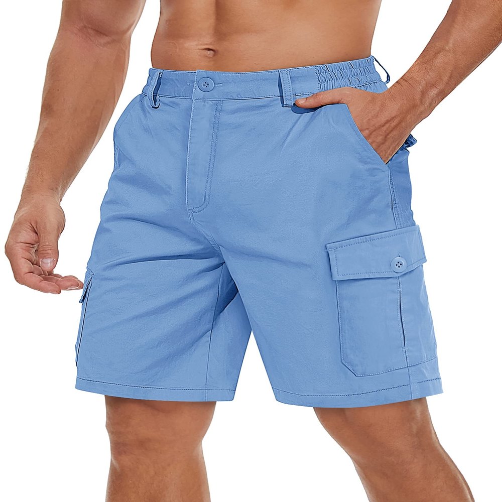 TACVASEN Men's Cargo Shorts - Multi Pocket Casual Work & Hiking Fishing Golf Shorts in Cotton
