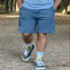 TACVASEN Men Cargo Shorts Relaxed Fit Casual Work Shorts Tactical Short Golf Shorts Cotton Shorts Stretch Waist Shorts Light Blue view 2
