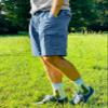 TACVASEN Men Cargo Shorts Relaxed Fit Casual Work Shorts Tactical Short Golf Shorts Cotton Shorts Stretch Waist Shorts Light Blue view 4