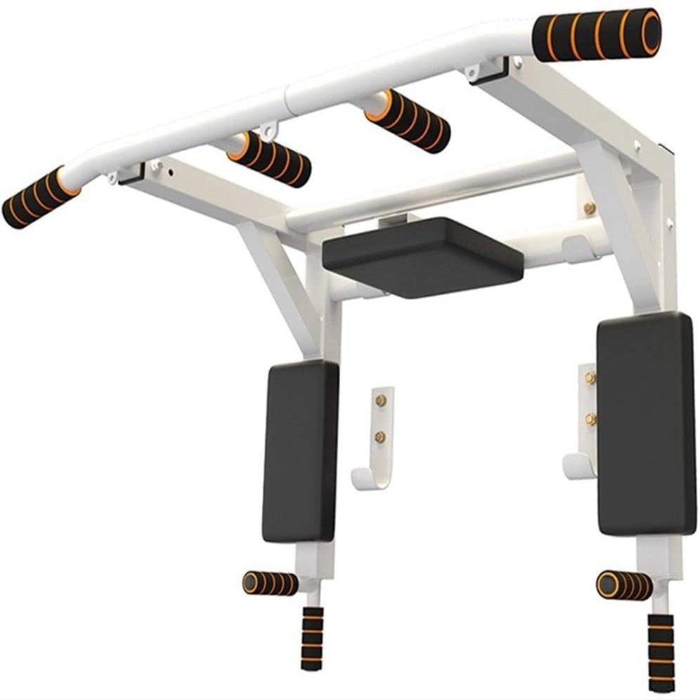 Pull Up Bar Home Gym Exercise Equipment Pull-up Bar Wall,Removable Chin Up Bar,Heavy Duty Wall Mounted Pull Up Bar,upper Body Trainer For Home And Office,10-year Warranty,Bearing 400KG ( Color : White