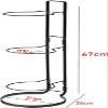 Katzowen Sports Ball Storage Rack Basketball Storage Rack, 3 Tier Standing Ball Storage Holder, Freestanding Garage Sport Equipment Organizer, Indoor Removable Vertical Display Stand view 2