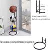 Katzowen Sports Ball Storage Rack Basketball Storage Rack, 3 Tier Standing Ball Storage Holder, Freestanding Garage Sport Equipment Organizer, Indoor Removable Vertical Display Stand view 3