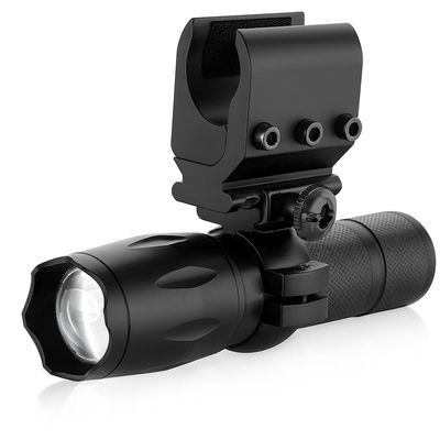 Trinity 1000 Lumen Tactical Flashlight with Rail Mount for Akkar Churchill 612  Aluminum LED Light with Magazine Tube Adapter