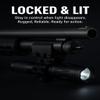 Trinity 1000 Lumen Tactical Flashlight with Rail Mount for Akkar Churchill 612  Aluminum LED Light with Magazine Tube Adapter view 3