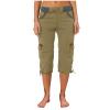 Womens Cargo Capris Hiking Pants Lightweight Quick Dry Outdoor Athletic Capri Summer Casual Bermuda Shorts w Pockets A1#Yellow view 3