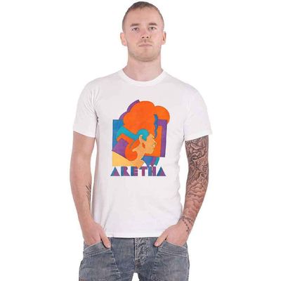 Aretha Franklin T Shirt Milton Graphic Logo Official Unisex White Size XL