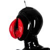 EXLATEX Latex Hood Inflatable Mask with Mouth Sheath Full Face Inflation Lips Dolly Hood Zipped Latex Mask (L, Custom Color) view 2