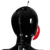 EXLATEX Latex Hood Inflatable Mask with Mouth Sheath Full Face Inflation Lips Dolly Hood Zipped Latex Mask (L, Custom Color) view 3