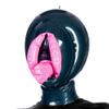 EXLATEX Latex Hood Inflatable Mask with Mouth Sheath Full Face Inflation Lips Dolly Hood Zipped Latex Mask (L, Custom Color) view 4