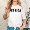 Custom T-Shirt Add Your Own Text Design Personalized Design Your Own T-Shirt Front Back Side Add Your Photo T-Shirt White view 3
