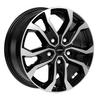 Autec rim KISO 6.5x16 ET60 5x120 Schwarz poliert compatible with VW Amarok Crafter Bus view 2