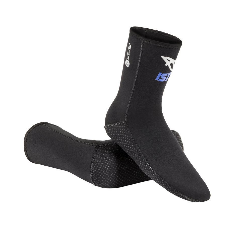 IST 3mm Super Stretch Neoprene High-Cut Diving, Freediving Socks, (2X-Small)