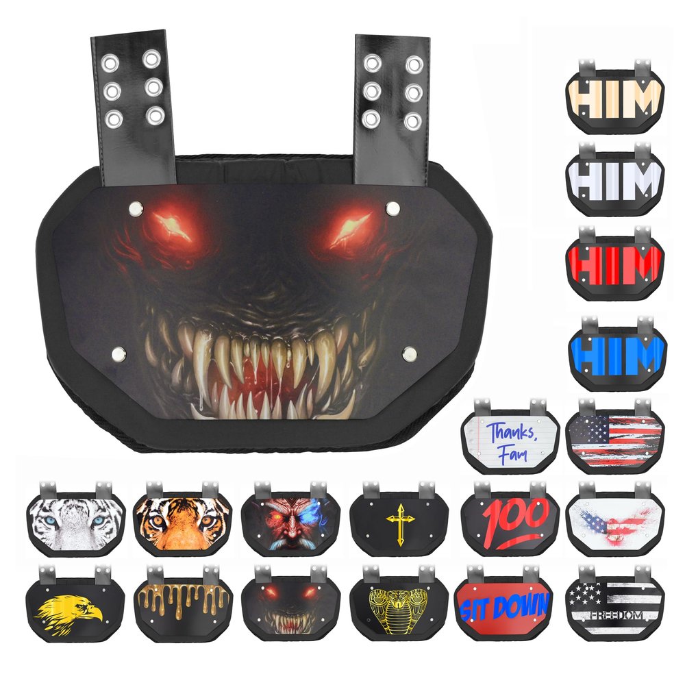 Sports Unlimited Football Backplate for Shoulder Pads - Universal Fit Back Plate - Adult & Youth Back Plate for Football