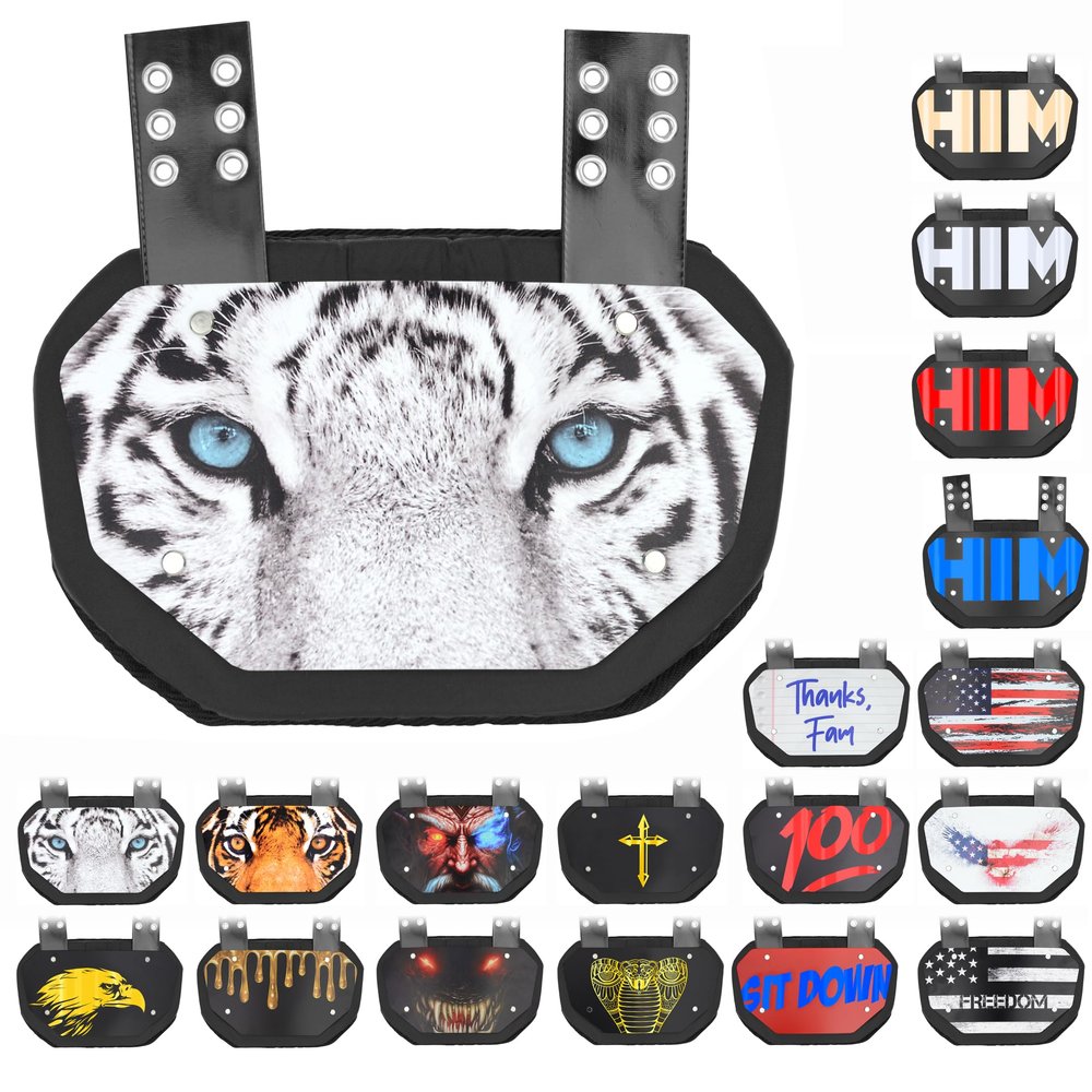 Sports Unlimited Football Backplate for Shoulder Pads - Universal Fit Back Plate - Adult & Youth Back Plate for Football