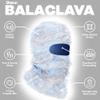 ROXUN Distressed Ski Mask Balaclava, Yeat Shiesty Fluffy Knitted Full Face Mask for Men/Women Light Blue Mixed view 3