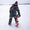 Eskimo E40 8-Inch Electric Ice Auger, Full Power 40V Lithium, Composite Bit, Lightweight Powerhead, Turbo Cutting System Multi-Edge Blades, Red, 45850 view 2
