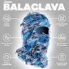 ROXUN Distressed Ski Mask Balaclava, Yeat Shiesty Fluffy Knitted Full Face Mask for Men/Women Blue Mixed view 3