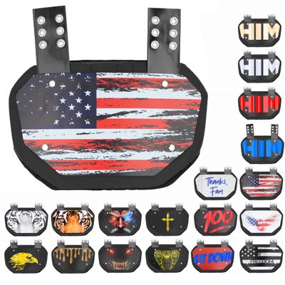 Sports Unlimited Football Backplate for Shoulder Pads - Universal Fit Back Plate - Adult & Youth Back Plate for Football
