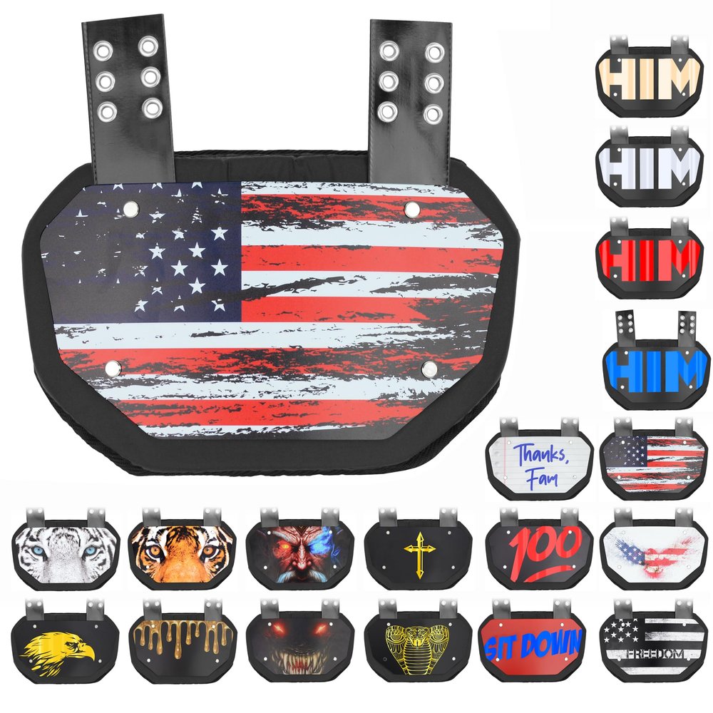 Sports Unlimited Football Backplate for Shoulder Pads - Universal Fit Back Plate - Adult & Youth Back Plate for Football