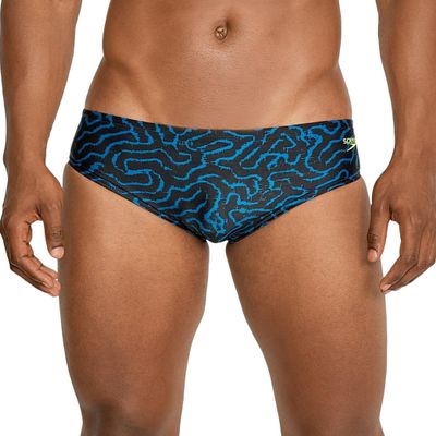 Speedo Mens Modern 8705220040026 Race Maze Brief Team Blue 26, Team Blue, 26 US
