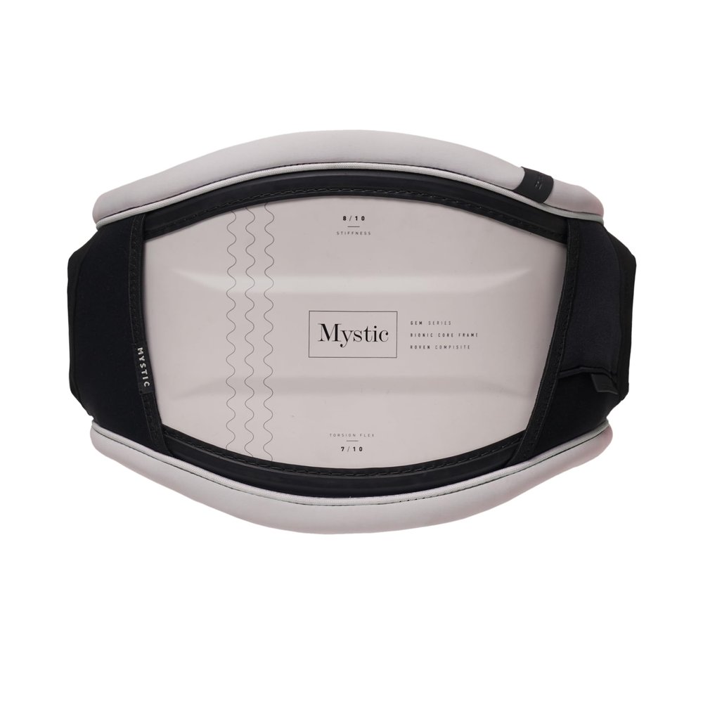 Mystic 2023 Womens Gem Waist Harness - No Spreader Bar - Off White 230191 M