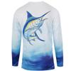 Kobalt1 Boys 2T-18 White Marlin Water Sport Fishing UPF Performance Shirt (5-6) view 2