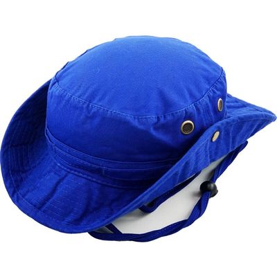 1 Pcs of Bucket Hat Boonie Basic Hunting Fishing Outdoor Summer Cap Unisex (Small/Medium) (Royal Blue)