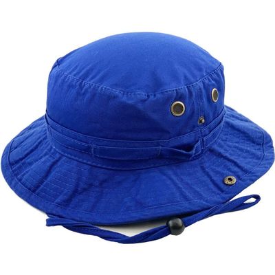 1 Pcs of Bucket Hat Boonie Basic Hunting Fishing Outdoor Summer Cap Unisex (Large/X-Large) (Royal Blue)