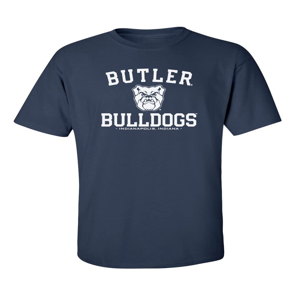 CornBorn Butler Shirt Men - Butler University Shirt - Arch Primary Logo - Navy Blue - 4X