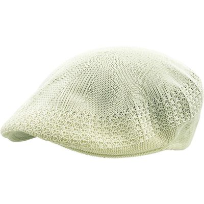1 Pcs of Classic Mesh Newsboy Cap Hat Crochet Driving Golf Ventair (Medium) (Creme)