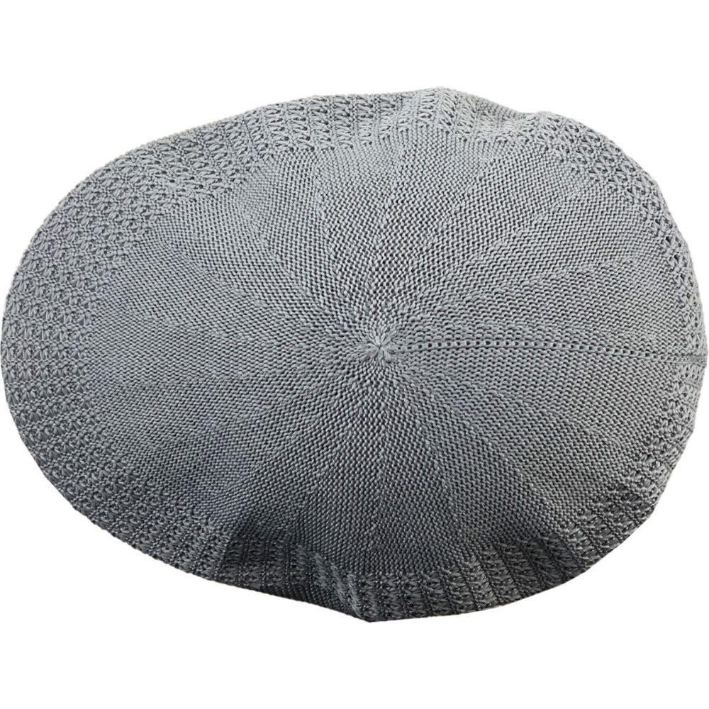 1 Pcs of Classic Mesh Newsboy Cap Hat Crochet Driving Golf Ventair (Large) (Dark Gray)