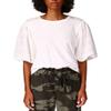 Sanctuary Womens Cloud Control Eyelet Slub T-Shirt White M view 1