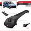 apline Compatible with Citroen Nemo 3 (225) 2008-2017 ACE-1 Model Car Roof Rack Cross Bar Black Aluminium 4 Bars view 3