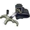 B3 Archery Exit Hunter Archery Compound Bow Hunting Equipment 3-Finger Stainless Steel Easy Attach Lock-and-Load Release Aid with Wrist Strap, OD Green view 3