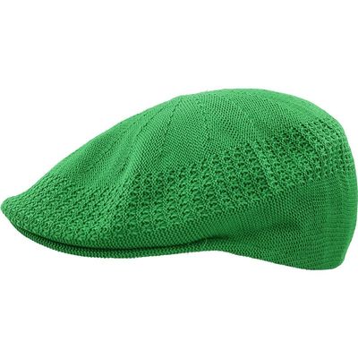 1 Pcs of Classic Mesh Newsboy Cap Hat Crochet Driving Golf Ventair (X-Large) (Kelly Green)