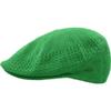 1 Pcs of Classic Mesh Newsboy Cap Hat Crochet Driving Golf Ventair (X-Large) (Kelly Green) view 1