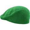1 Pcs of Classic Mesh Newsboy Cap Hat Crochet Driving Golf Ventair (X-Large) (Kelly Green) view 3