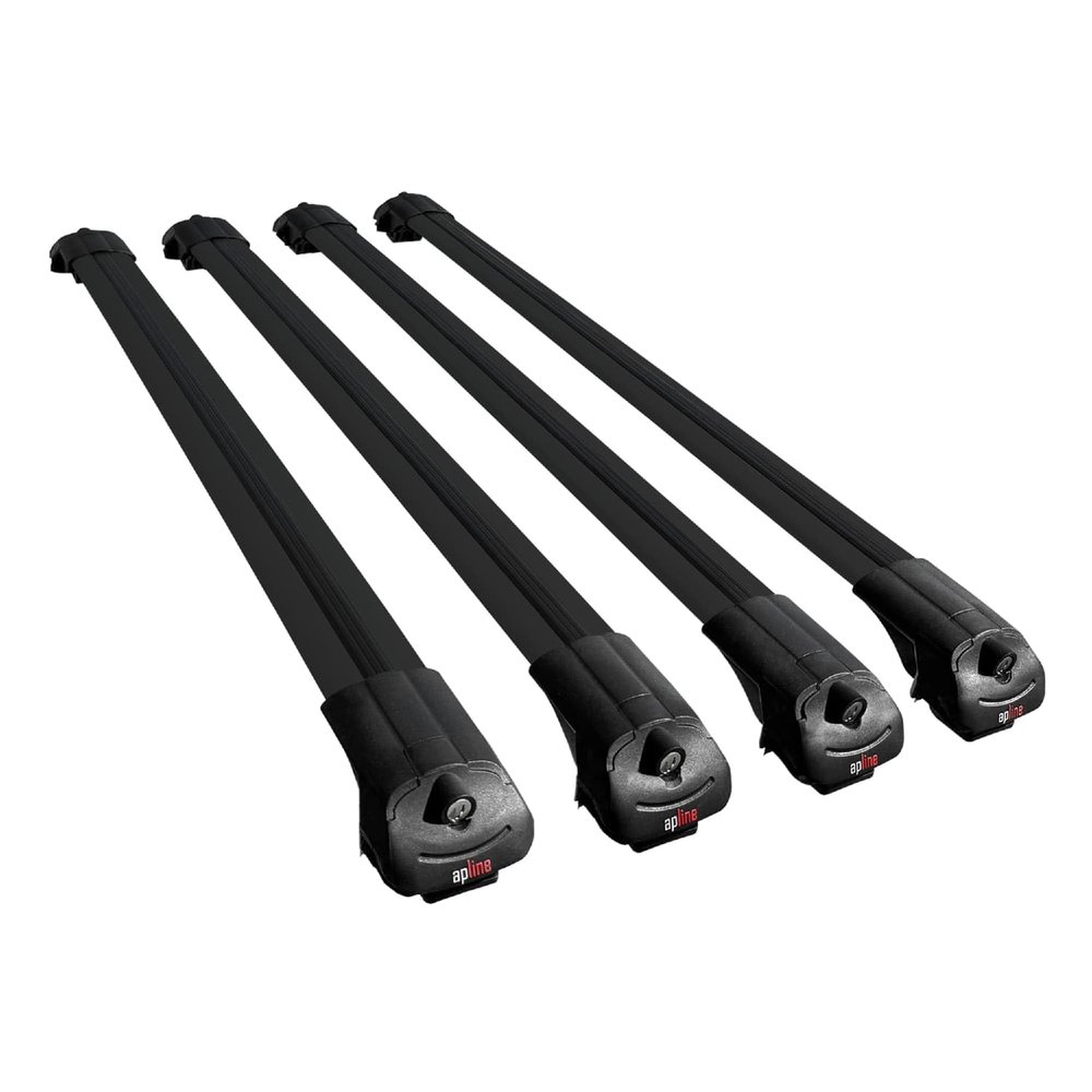 apline Compatible with Opel Combo D 2012-2018 ACE-1 Model Car Roof Rack Cross Bar Black Aluminium 4 Bars
