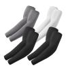 ROXUN 4 Pairs Arm Sleeves, Cooling UV Sun Protection Sports Compression for Men/Women 2 Black+Dark Gray+White view 1