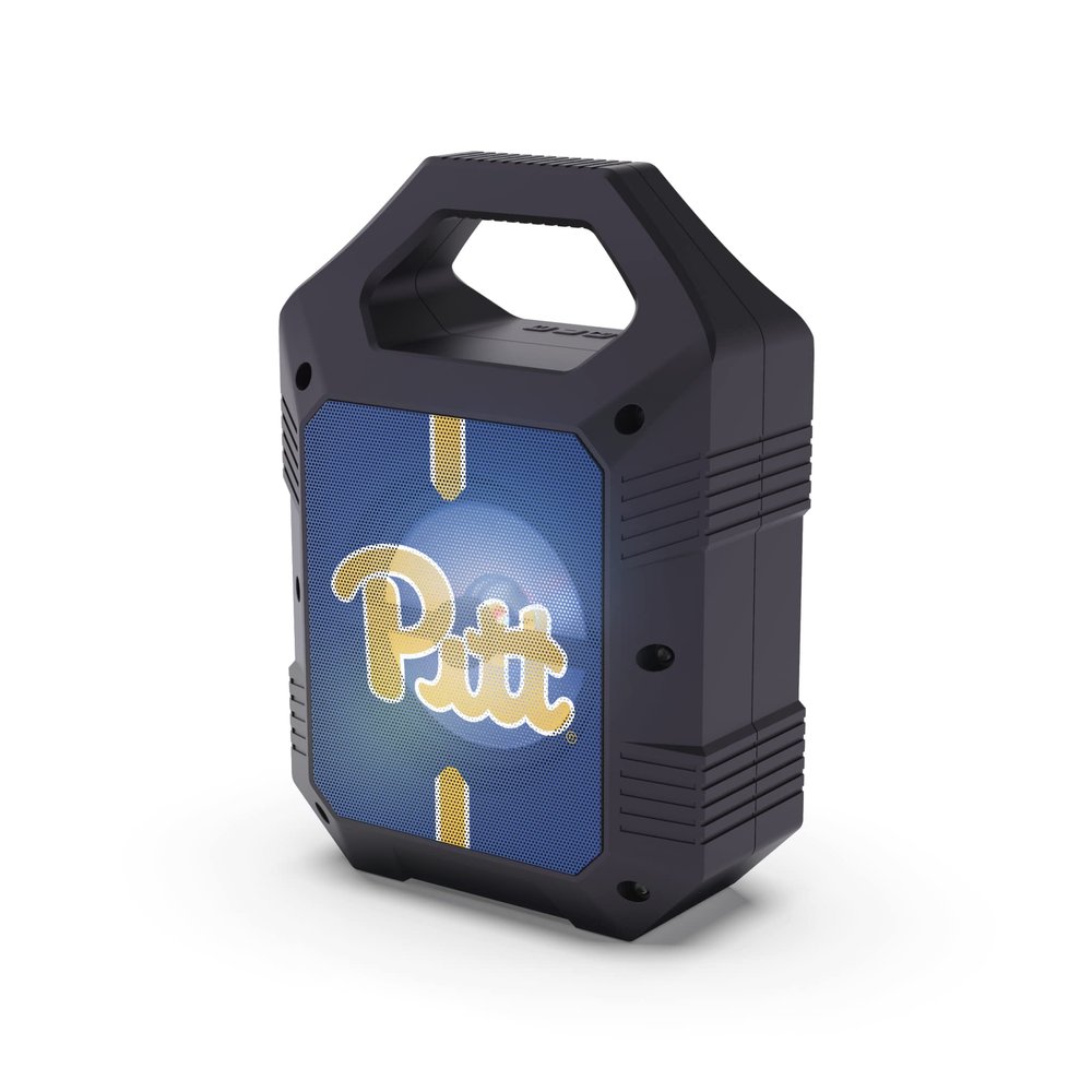 SOAR NCAA ShockBox XL LED Wireless Bluetooth Speaker, Pitt Panthers