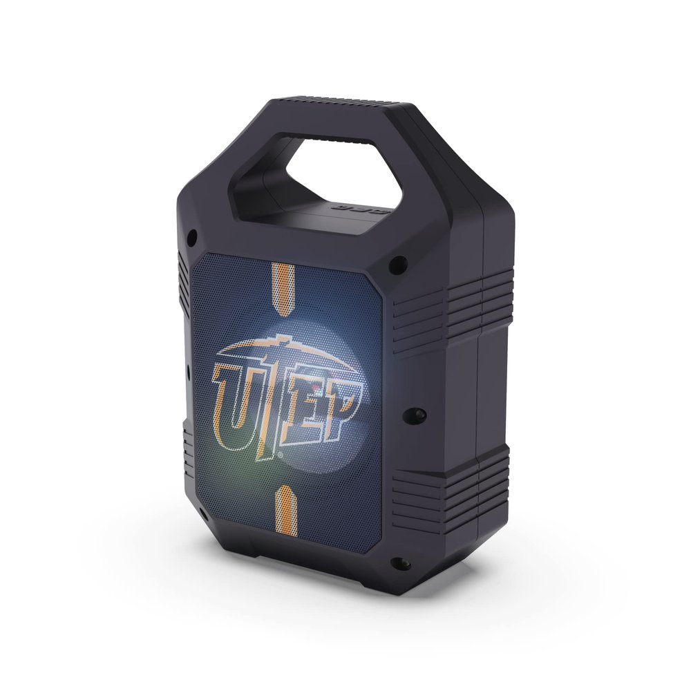 SOAR NCAA ShockBox XL LED Wireless Bluetooth Speaker, UTEP Miners
