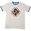 Elton John Unisex Adult Ringed T-Shirt (M) (White) view 4