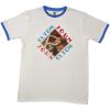 Elton John Unisex Adult Ringed T-Shirt (XL) (White) view 1